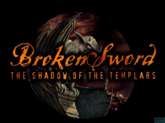Title screen of the game Broken Sword - The Shadow of the Templars on Sony Playstation
