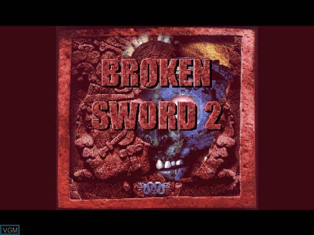 Title screen of the game Broken Sword II - The Smoking Mirror on Sony Playstation