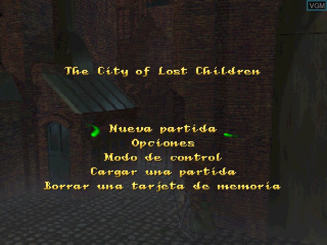 Title screen of the game Ciudad de los Ninos Perdidos, La on Sony Playstation
