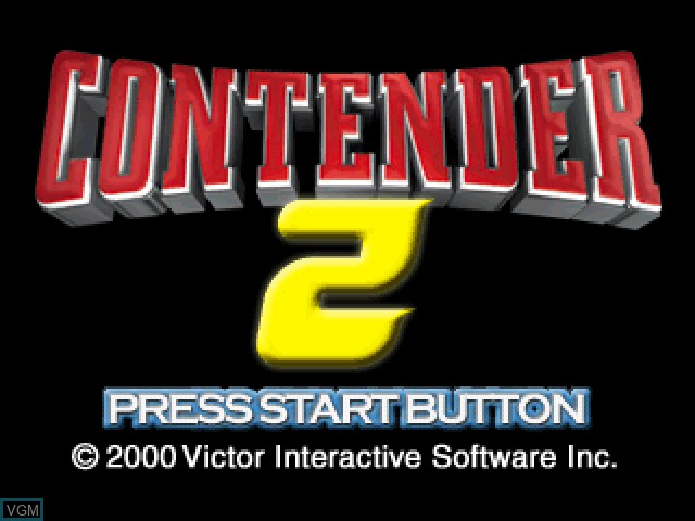 Title screen of the game Contender 2 on Sony Playstation