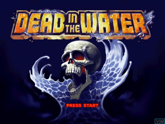 Title screen of the game Dead in the Water on Sony Playstation