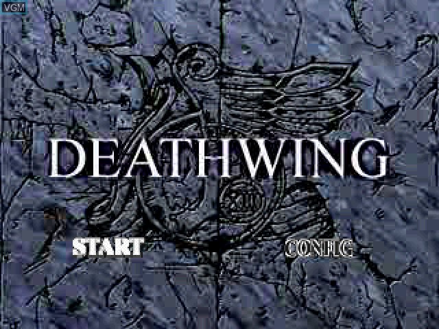 Title screen of the game Death Wing on Sony Playstation