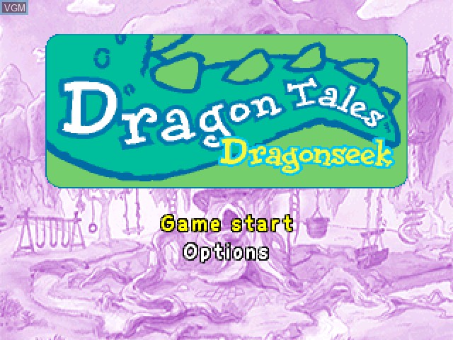 Title screen of the game Dragon Tales - Dragon Seek on Sony Playstation