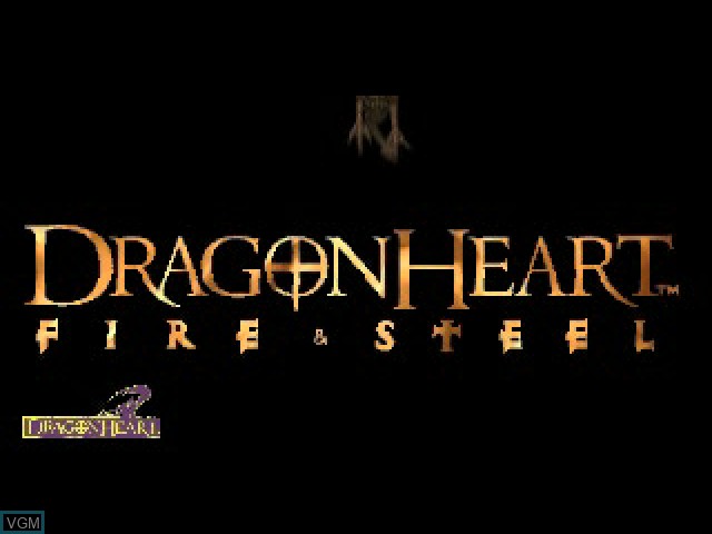 Title screen of the game DragonHeart - Fire & Steel on Sony Playstation