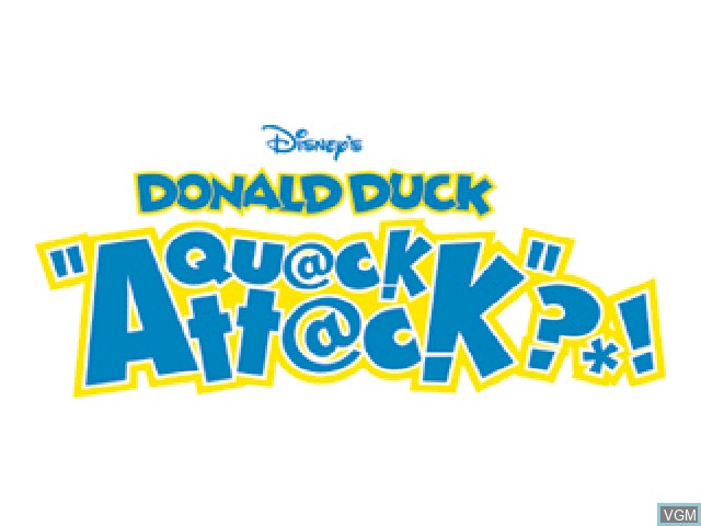 Title screen of the game Donald Duck - Quack Attack on Sony Playstation