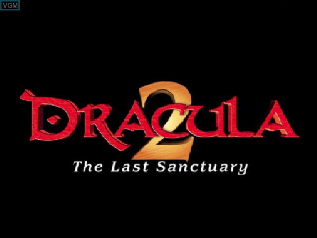 Title screen of the game Dracula 2 - The Last Sanctuary on Sony Playstation