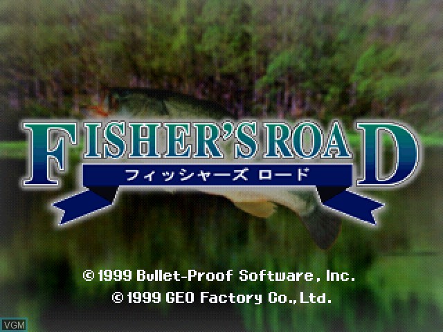 Title screen of the game Fisher's Road on Sony Playstation