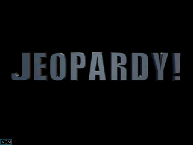Title screen of the game Jeopardy! 2nd Edition on Sony Playstation