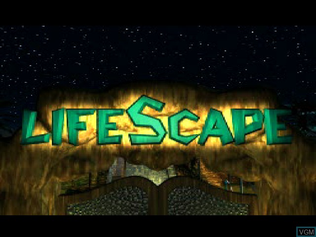 Title screen of the game LifeScape - Seimei 40 Okunen Haruka na Tabi on Sony Playstation