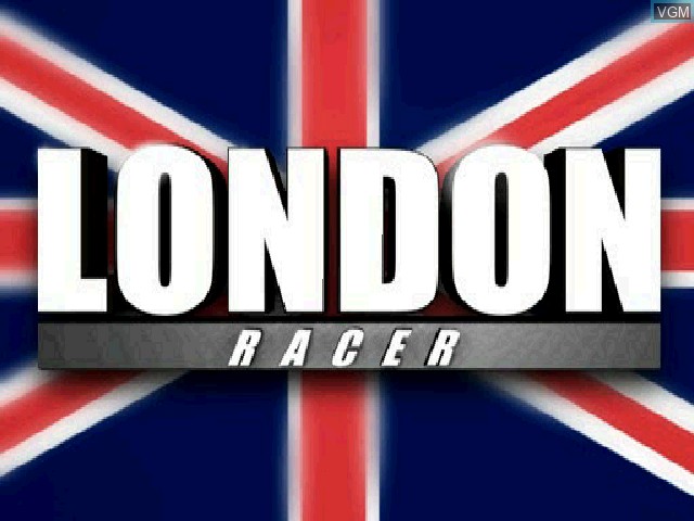 Title screen of the game London Racer on Sony Playstation