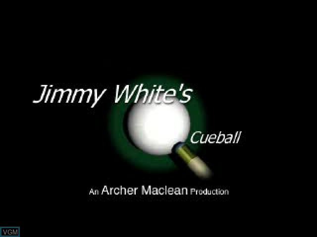 Title screen of the game Jimmy White's 2 - Cueball on Sony Playstation