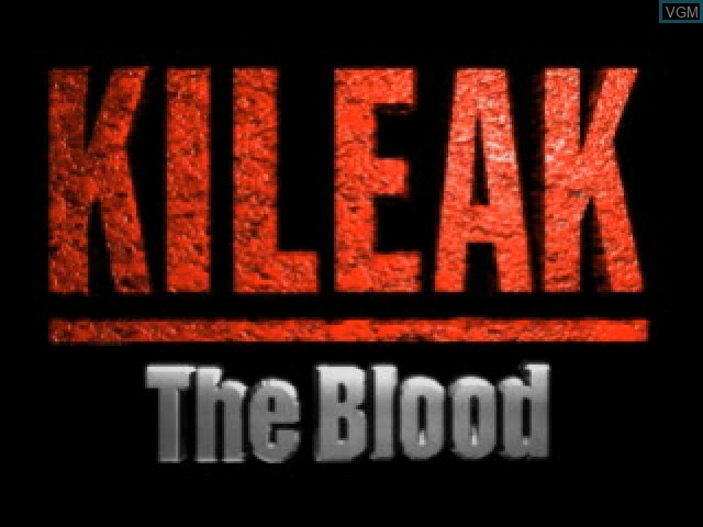 Title screen of the game Kileak - The Blood on Sony Playstation