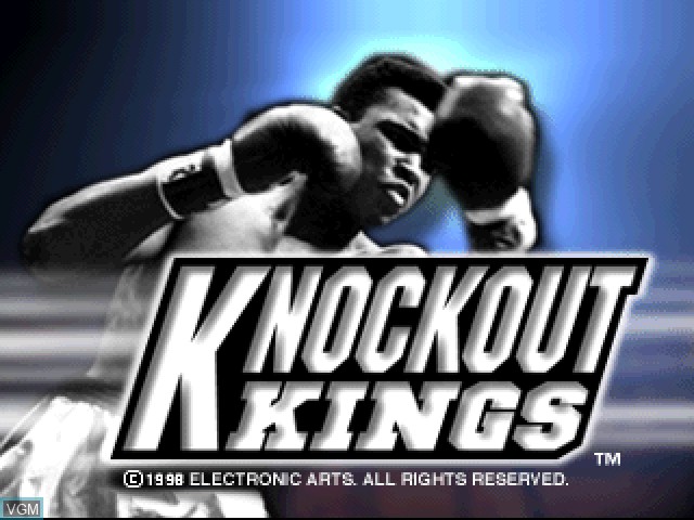 Title screen of the game Knockout Kings on Sony Playstation