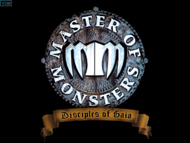 Title screen of the game Master of Monsters - Disciples of Gaia on Sony Playstation
