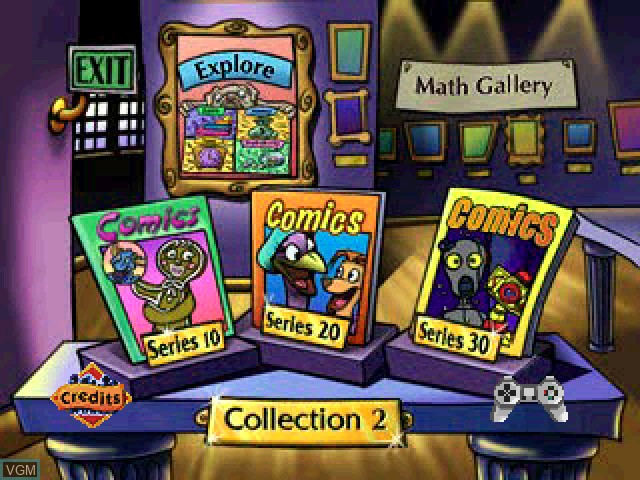 Title screen of the game Math Gallery 2 - Collection 2 on Sony Playstation