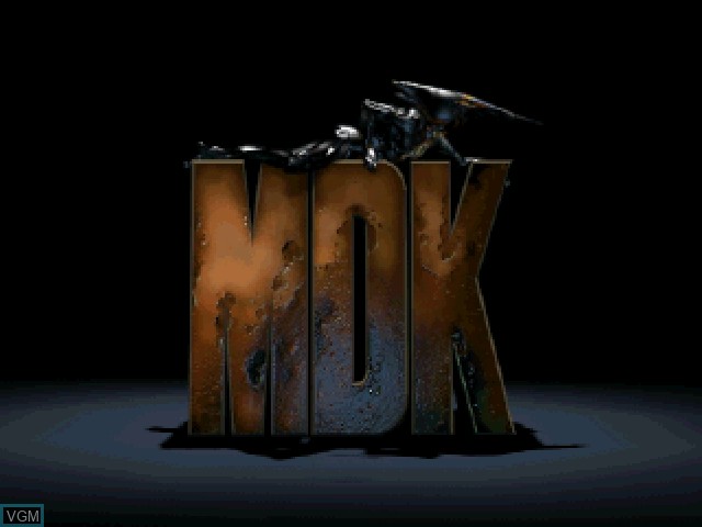 Title screen of the game MDK on Sony Playstation