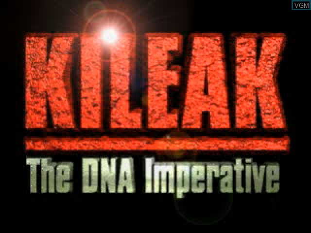 Title screen of the game Kileak - The DNA Imperative on Sony Playstation