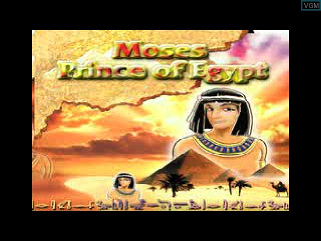 Title screen of the game Moses Prince of Egypt on Sony Playstation