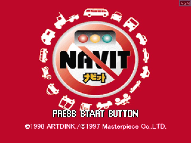Title screen of the game Navit on Sony Playstation