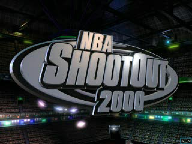 Title screen of the game NBA ShootOut 2000 on Sony Playstation