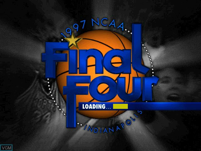 Title screen of the game NCAA Basketball Final Four 97 on Sony Playstation