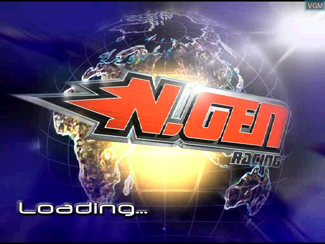 Title screen of the game NGEN Racing on Sony Playstation