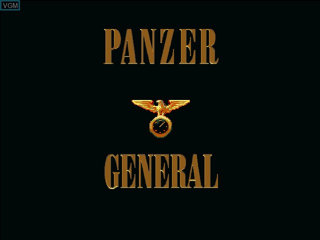 Title screen of the game Panzer General on Sony Playstation