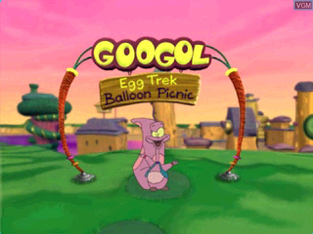 Title screen of the game Secret of Googol 7, The - Eggs All Around - Egg Trek - Balloon Picnic on Sony Playstation