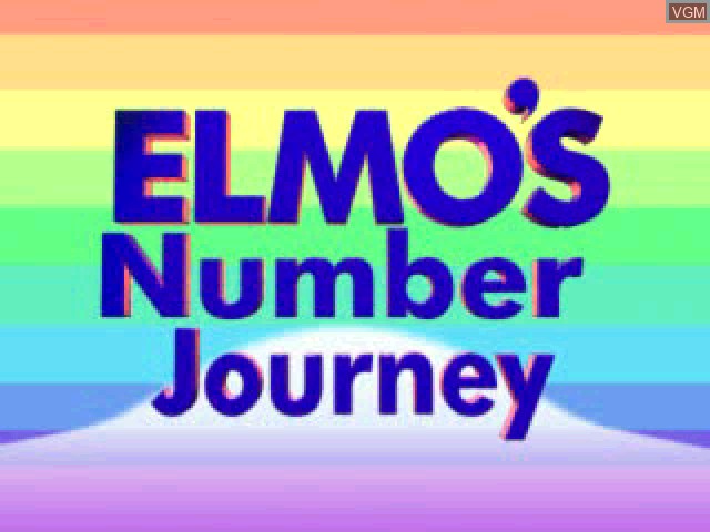 Title screen of the game Sesame Street - Elmo's Number Journey on Sony Playstation
