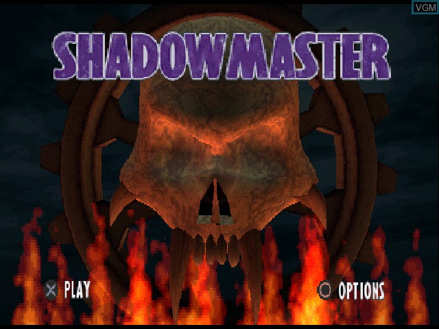 Title screen of the game Shadow Master on Sony Playstation