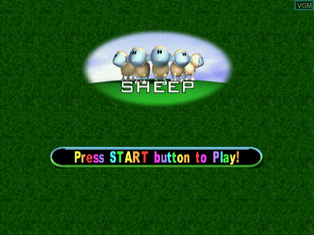 Title screen of the game Sheep on Sony Playstation