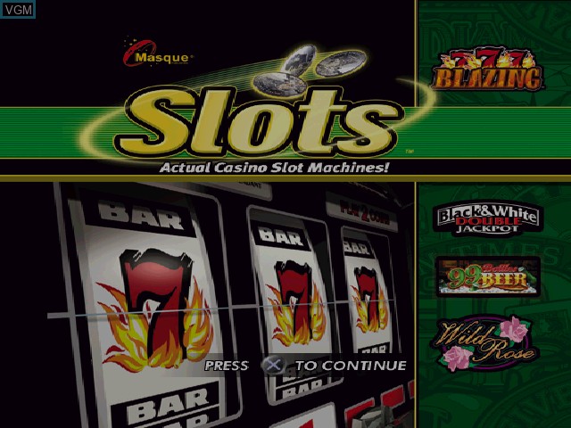 Title screen of the game Slots on Sony Playstation