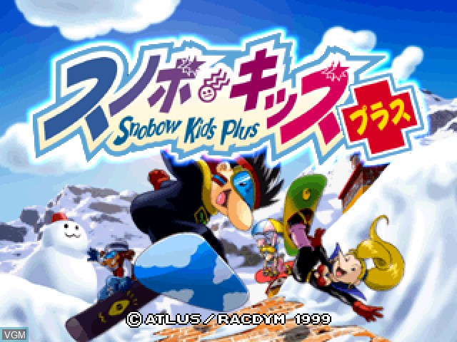 Title screen of the game Snobow Kids Plus on Sony Playstation