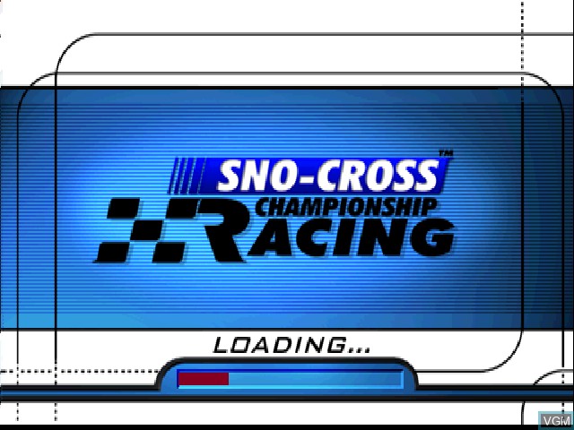 Title screen of the game SnoCross Championship Racing on Sony Playstation