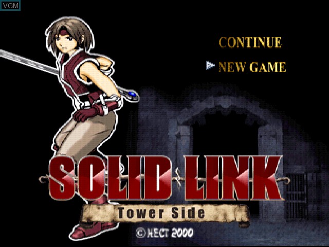Title screen of the game Solid Link - Tower Side on Sony Playstation