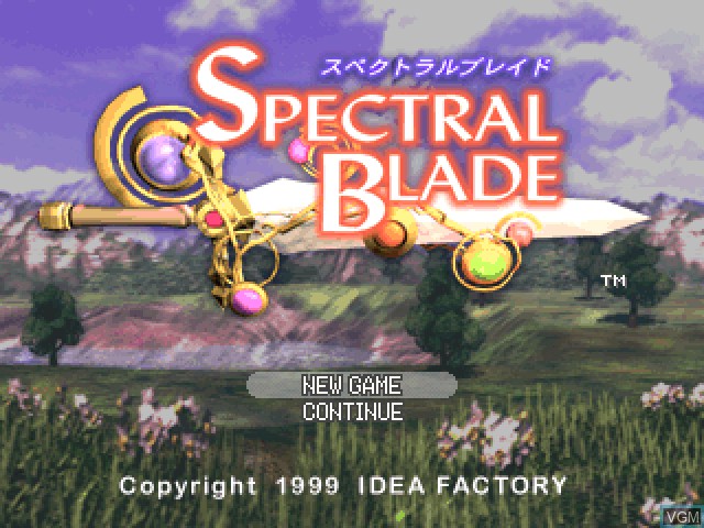 Title screen of the game Spectral Blade on Sony Playstation