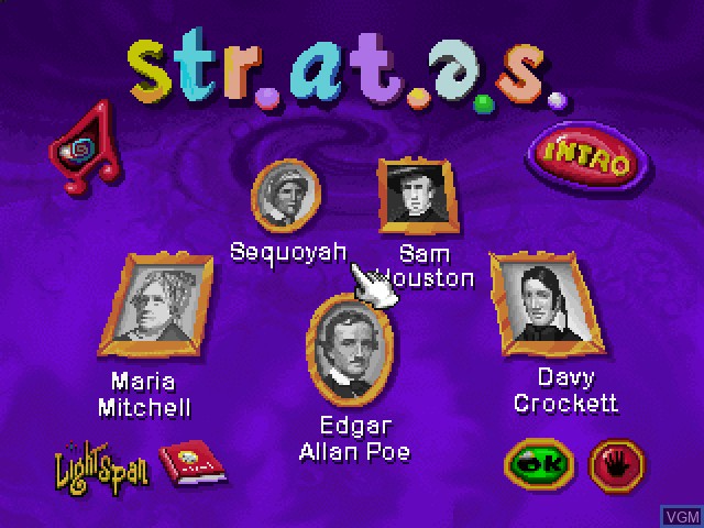 Title screen of the game Str.at.e.s. 3 - Title This! Title That! on Sony Playstation