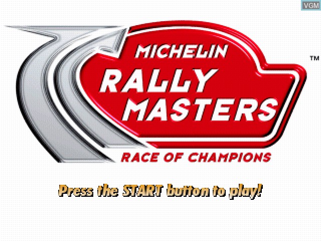 Title screen of the game Michelin Rally Masters - Race of Champions on Sony Playstation