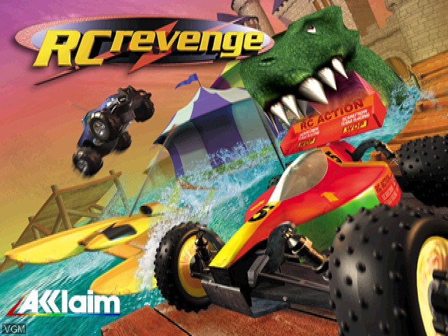 Title screen of the game RC Revenge on Sony Playstation
