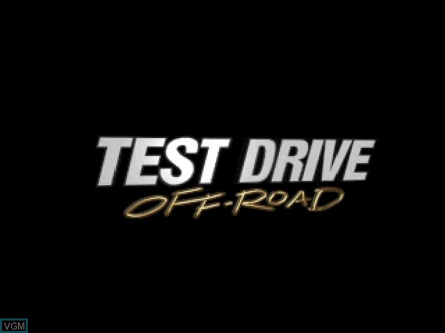 Title screen of the game Test Drive - Off-Road on Sony Playstation