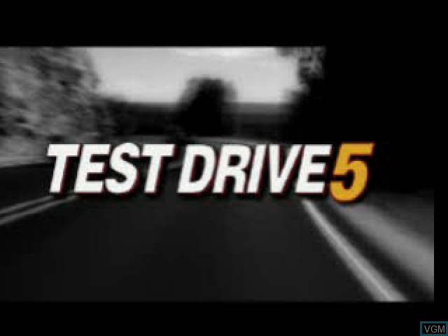 Title screen of the game Test Drive 5 on Sony Playstation