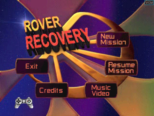 Title screen of the game Timeless Math 7 - Rover Recovery on Sony Playstation