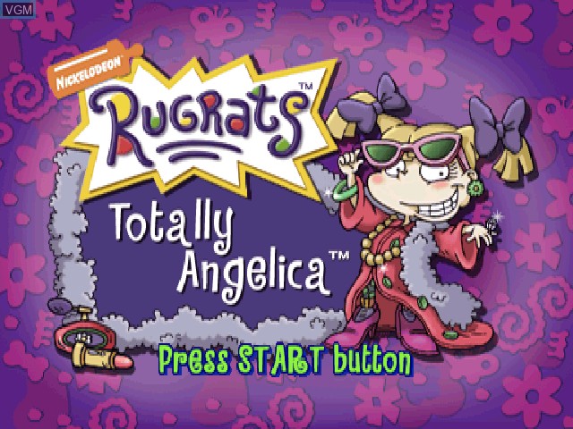 Title screen of the game Rugrats - Totally Angelica on Sony Playstation