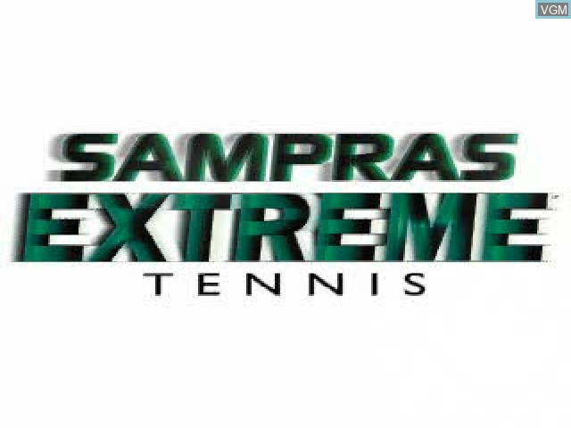 Title screen of the game Sampras Extreme Tennis on Sony Playstation