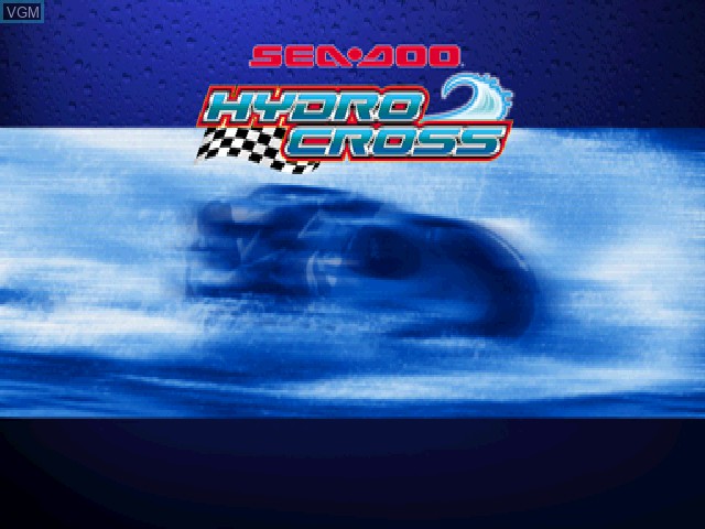Title screen of the game Sea-Doo HydroCross on Sony Playstation