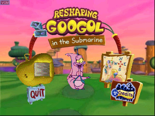 Title screen of the game Secret of Googol 1a, The - Reshaping Googol - The Submarine on Sony Playstation