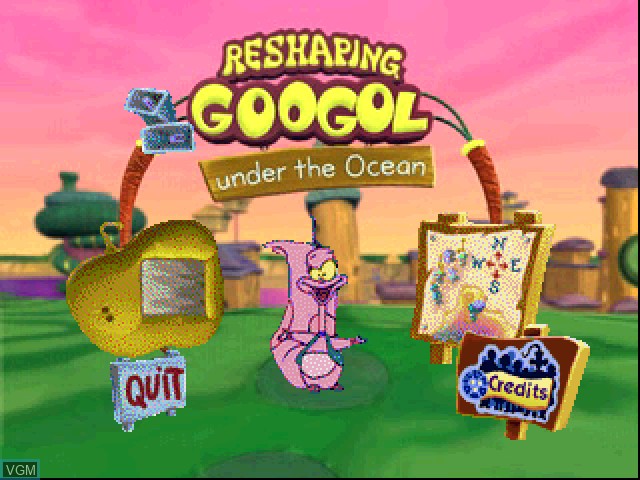 Title screen of the game Secret of Googol 2b, The - Reshaping Googol - Under the Ocean on Sony Playstation