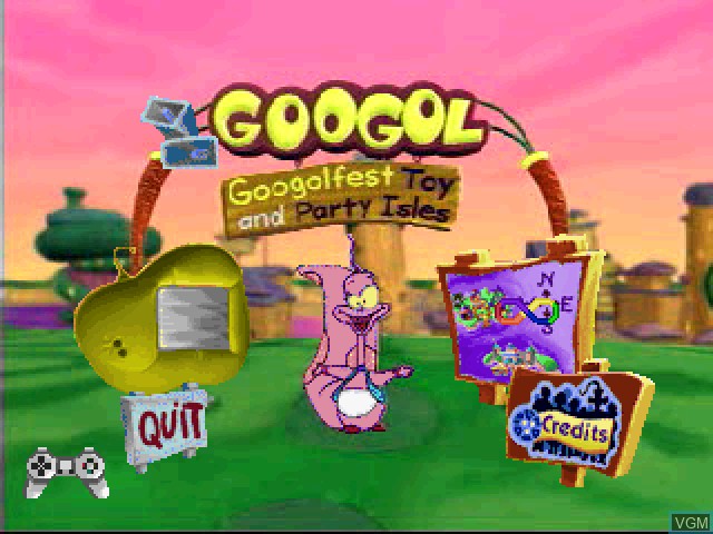 Title screen of the game Secret of Googol 5, The - Googolfest - Party Isle - Toy Isle on Sony Playstation