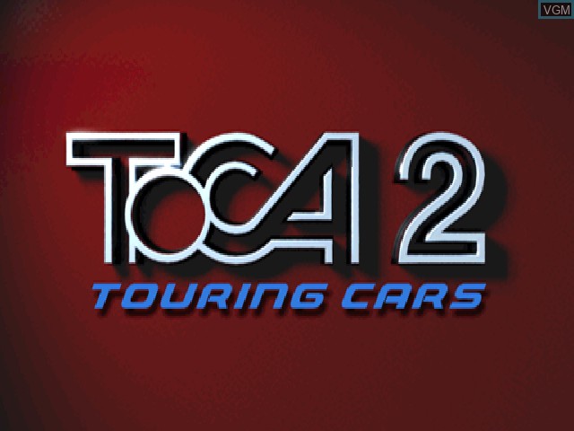 Title screen of the game TOCA 2 - Touring Cars on Sony Playstation