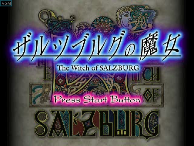 Title screen of the game Salzburg no Majo - The Witch of Salzburg on Sony Playstation